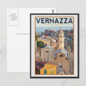 Vernazza (wit) briefkaart (Voorkant / Achterkant)