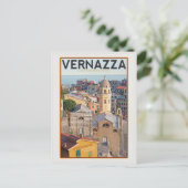 Vernazza (wit) briefkaart (Staand voorkant)