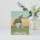 Verne Elliott op High Tower. Briefkaart (Staand voorkant)