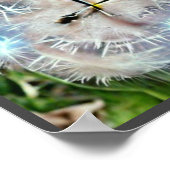 Vernederbare andelion klok A.I. verbeterde foto. P Poster (Hoek)