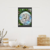 Vernederbare andelion klok A.I. verbeterde foto. Poster (Keuken)