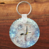 Vernederbare andelion klok A.I. verbeterde foto. Sleutelhanger (Voorkant)