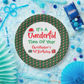 Vernederend jaar 1e verjaardag papieren bordje (Feest)