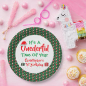 Vernederend jaar 1e verjaardag papieren bordje (Feest)