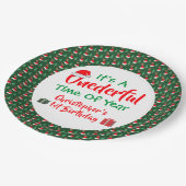 Vernederend jaar 1e verjaardag papieren bordje (Gekanteld)