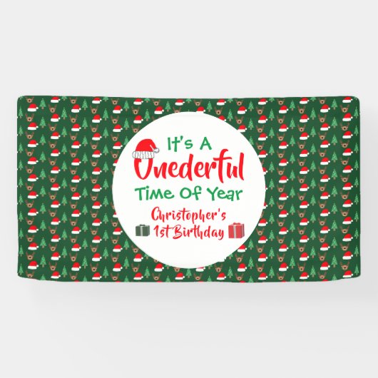 Vernederend jaar 1e verjaardag spandoek (Horizontaal)