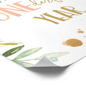 Vernederend jaar Miss Onederful Girl Birthday Sign Poster (Hoek)