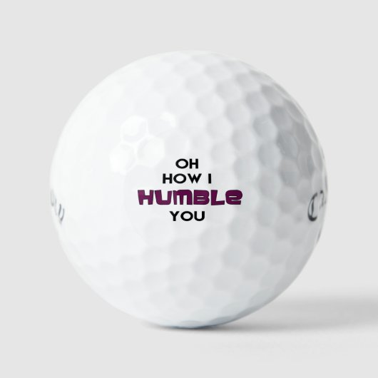 Vernederend je Golf ball Golfballen (Voorkant)