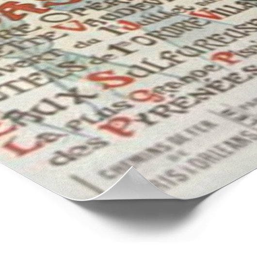 Vernet Les Bains absoluut mooi Poster (Hoek)