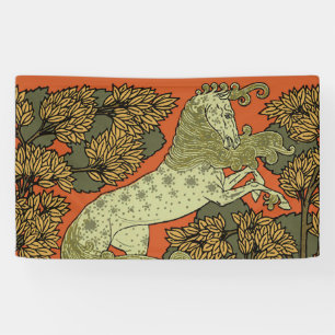 Verneuil Art Nouveau Paard: Vintage Equestrian Spandoek