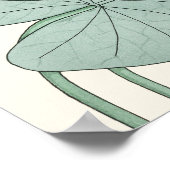 Verneuil Water lily Decorative Art Nouveau bloemen Poster (Hoek)