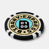 Vernevelaar: Binary Express Casino Poker Chips (Enkel)