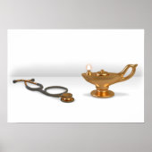 Vernevellamp en stethoscoop poster (Voorkant)