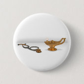 Vernevellamp en stethoscoop ronde button 5,7 cm (Voorkant)