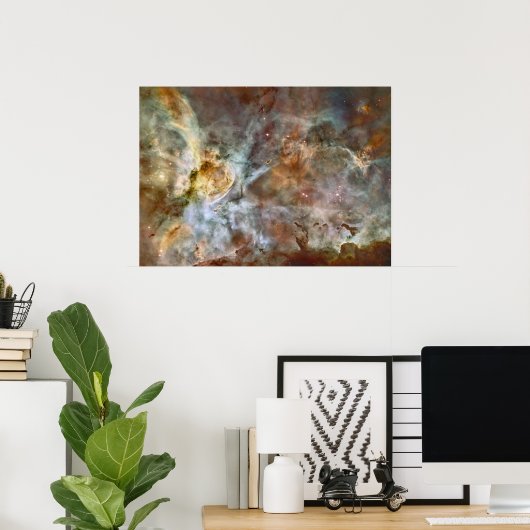 Vernevelsterren galaxy hipster geek coole natuur r poster (Thuiskantoor)