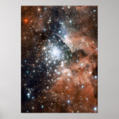 Vernevelsterren galaxy hipster geek coole natuur r poster (Voorkant)