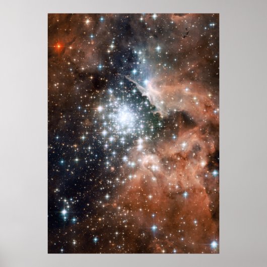 Vernevelsterren galaxy hipster geek coole natuur r poster (Voorkant)