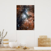 Vernevelsterren galaxy hipster geek coole natuur r poster (Keuken)