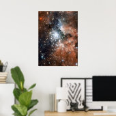 Vernevelsterren galaxy hipster geek coole natuur r poster (Thuiskantoor)