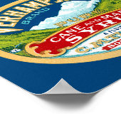  Vernhampshire Cane en Maple Syrup Label Poster (Hoek)