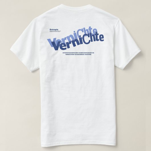 Vernichte T-shirt (Design achterkant)