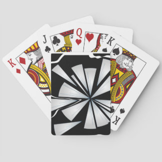 "Vernield" digitaal afbeelding van verbrijzeld gla Speelkaarten