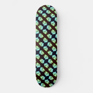 Vernield marmer abstracte moderne kunst wit groen persoonlijk skateboard