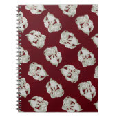 Vernield marmer abstracte moderne kunst witte prui notitieboek (Voorkant)