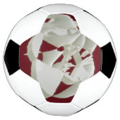 Vernield marmer abstracte moderne kunst witte prui voetbal (Gedraaid)