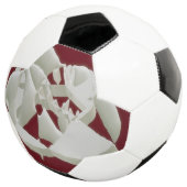 Vernield marmer abstracte moderne kunst witte prui voetbal (Drie kwart)