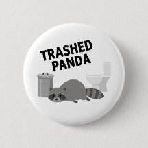 Vernielde Panda Grappige Dronken Wasbeer
