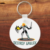 Vernietig Amalek Sleutelhanger (Voorkant)