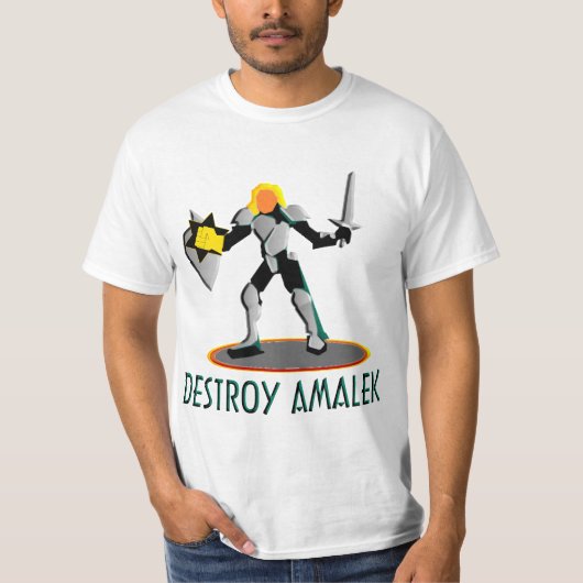 Vernietig Amalek T-shirt (Voorkant)