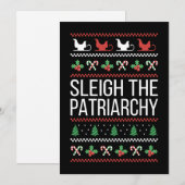 Vernietig de patriarchale maatschappij II Feestdagenkaart (Voorkant / Achterkant)