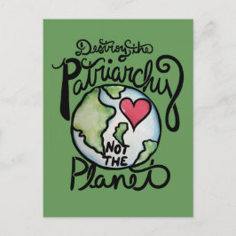 Vernietig de patriarchie niet de planeet briefkaart