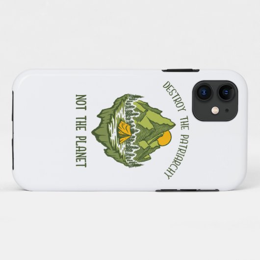 Vernietig de patriarchie niet de planeet Case-Mate iPhone case (Achterkant (horizontaal))