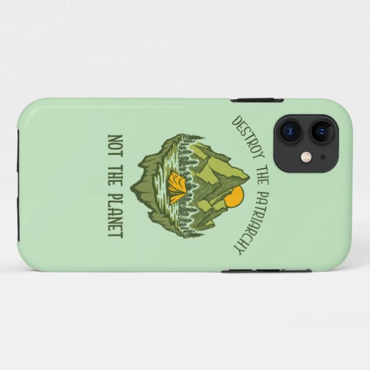 Vernietig de patriarchie niet de planeet Case-Mate iPhone case (Achterkant (horizontaal))