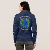 Vernietig de patriarchie niet de planeet - feminis hoodie (Achterkant volledig)