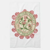 Vernietig de patriarchie niet de planeet Feminist Theedoek (Verticaal)