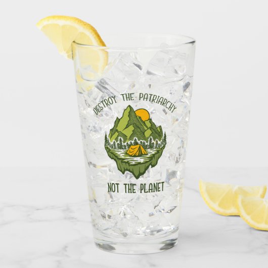 Vernietig de patriarchie niet de planeet glas (Voorkant ijs)