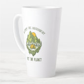 Vernietig de patriarchie niet de planeet latte mok (Linkerhoek)