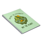 Vernietig de patriarchie niet de planeet notitieboek (Rechterzijde)