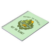 Vernietig de patriarchie niet de planeet notitieboek (Linkerzijde)