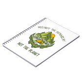 Vernietig de patriarchie niet de planeet notitieboek (Linkerzijde)