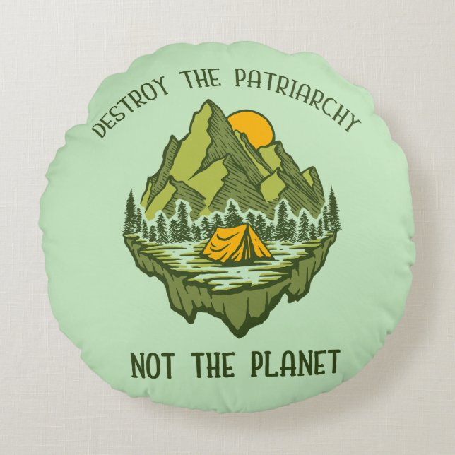 Vernietig de patriarchie niet de planeet rond kussen (Voorkant)