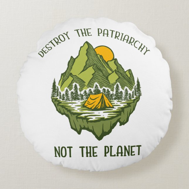 Vernietig de patriarchie niet de planeet rond kussen (Voorkant)