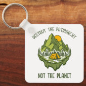 Vernietig de patriarchie niet de planeet sleutelhanger (Voorkant)