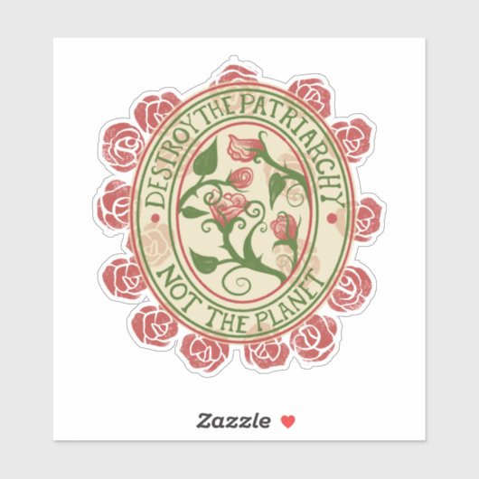 Vernietig de patriarchie niet de planeet sticker (Vel)