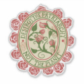 Vernietig de patriarchie niet de planeet sticker (Voorkant)