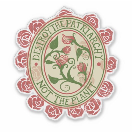 Vernietig de patriarchie niet de planeet sticker (Voorkant)